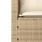 Preview: 3-tlg. Garten-Sofagarnitur mit Kissen Beige Poly Rattan