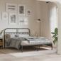 Preview: Bettgestell mit Kopfteil Metall Schwarz 150x200 cm