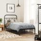 Preview: Bettgestell mit Kopfteil Metall Schwarz 90x190 cm