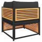 Preview: Garten-Ecksofa mit Kissen Massivholz Akazie