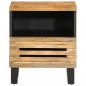 Preview: Nachttisch 40x33x46 cm Raues Mangoholz