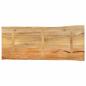 Preview: Tischplatte mit Baumkante 140x60x3,8 cm Massivholz Mango