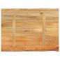 Preview: Tischplatte mit Baumkante 70x60x3,8 cm Massivholz Mango