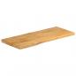 Preview: Tischplatte mit Baumkante 100x40x3,8 cm Massivholz Mango