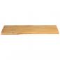 Preview: Tischplatte mit Baumkante 100x40x3,8 cm Massivholz Mango