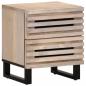 Preview: ARDEBO.de - Nachttisch 40x34x46 cm Gebleichtes Massivholz Mango