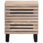 Preview: Nachttisch 40x34x46 cm Gebleichtes Massivholz Mango