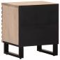 Preview: Nachttisch 40x34x46 cm Gebleichtes Massivholz Mango