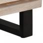 Preview: Nachttisch 40x34x46 cm Gebleichtes Massivholz Mango