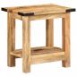 Preview: Beistelltisch 40x30x40 cm Raues Massivholz Mango