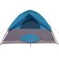 Preview: Kuppel-Campingzelt 4 Personen Blau Wasserdicht