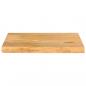 Preview: Tischplatte mit Baumkante 50x20x2,5 cm Massivholz Mango