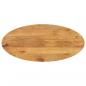 Preview: ARDEBO.de - Tischplatte 100x40x2,5 cm Oval Massivholz Mango
