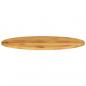 Preview: Tischplatte 100x40x2,5 cm Oval Massivholz Mango