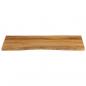 Preview: Tischplatte mit Baumkante 100x60x2,5 cm Massivholz Mango