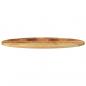 Preview: Tischplatte 90x40x3,8 cm Oval Massivholz Mango
