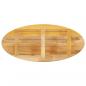 Preview: Tischplatte 90x40x3,8 cm Oval Massivholz Mango