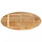 Preview: Tischplatte 140x50x3,8 cm Oval Massivholz Mango