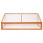Preview: ARDEBO.de - Gewächshaus Orange 110x58,5x39 cm Tannenholz