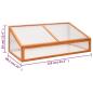 Preview: Gewächshaus Orange 110x58,5x39 cm Tannenholz