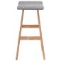 Preview: Barhocker Hellgrau Stoff