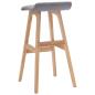 Preview: Barhocker Hellgrau Stoff