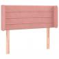 Preview: LED Kopfteil Rosa 83x16x78/88 cm Samt