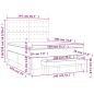 Preview: Boxspringbett mit Matratze Blau 140x190 cm Stoff