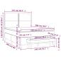 Preview: Boxspringbett mit Matratze Creme 140x200 cm Stoff