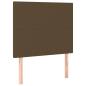 Preview: Boxspringbett mit Matratze Dunkelbraun 100x200 cm Stoff