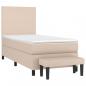 Preview: Boxspringbett Matratze Cappuccino-Braun 100x200cm Kunstleder