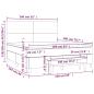 Preview: Boxspringbett mit Matratze Schwarz 160x200 cm Kunstleder