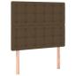 Preview: Boxspringbett mit Matratze Dunkelbraun 100x200 cm Stoff