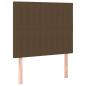 Preview: Boxspringbett mit Matratze Dunkelbraun 120x200 cm Stoff