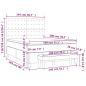 Preview: Boxspringbett mit Matratze Creme 140x200 cm Stoff