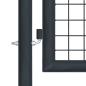 Preview: Mesh-Gartentor Verzinkter Stahl 400 x 150 cm Grau