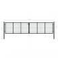 Preview: Mesh-Gartentor Verzinkter Stahl 400 x 150 cm Grau