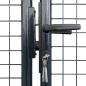 Preview: Maschen-Gartentor verzinkter Stahl 400 x 150 cm Grau