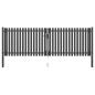 Preview: ARDEBO.de - Gartentor Stahl 4x1,5 m Anthrazit