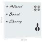 Preview: Magnettafel Wandmontage Glas 40x40 cm
