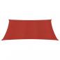 Preview: Sonnensegel 160 g/m² Rot 2x2,5 m HDPE