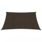 Preview: Sonnensegel 160 g/m² Braun 2,5x3 m HDPE