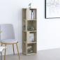 Preview: ARDEBO.de - Eckregal Sonoma-Eiche 33x33x132 cm Holzwerkstoff