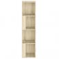 Preview: Eckregal Sonoma-Eiche 33x33x132 cm Holzwerkstoff