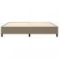 Preview: Bettgestell Taupe 200x200 cm Stoff