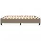 Preview: Bettgestell Taupe 200x200 cm Stoff