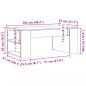 Preview: Couchtisch Sonoma-Eiche 102x55x42 cm Holzwerkstoff