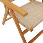 Preview: Gartenstühle 2 Stk. Beige Massivholz Akazie und Poly Rattan