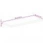 Preview: Tischplatte 90x30x3,8 cm Rechteckig Altholz Massiv