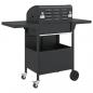 Preview: Gasgrill mit 4 Flammen Schwarz Pulverbeschichteter Stahl